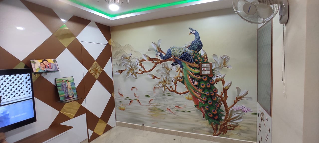 Wall art installation